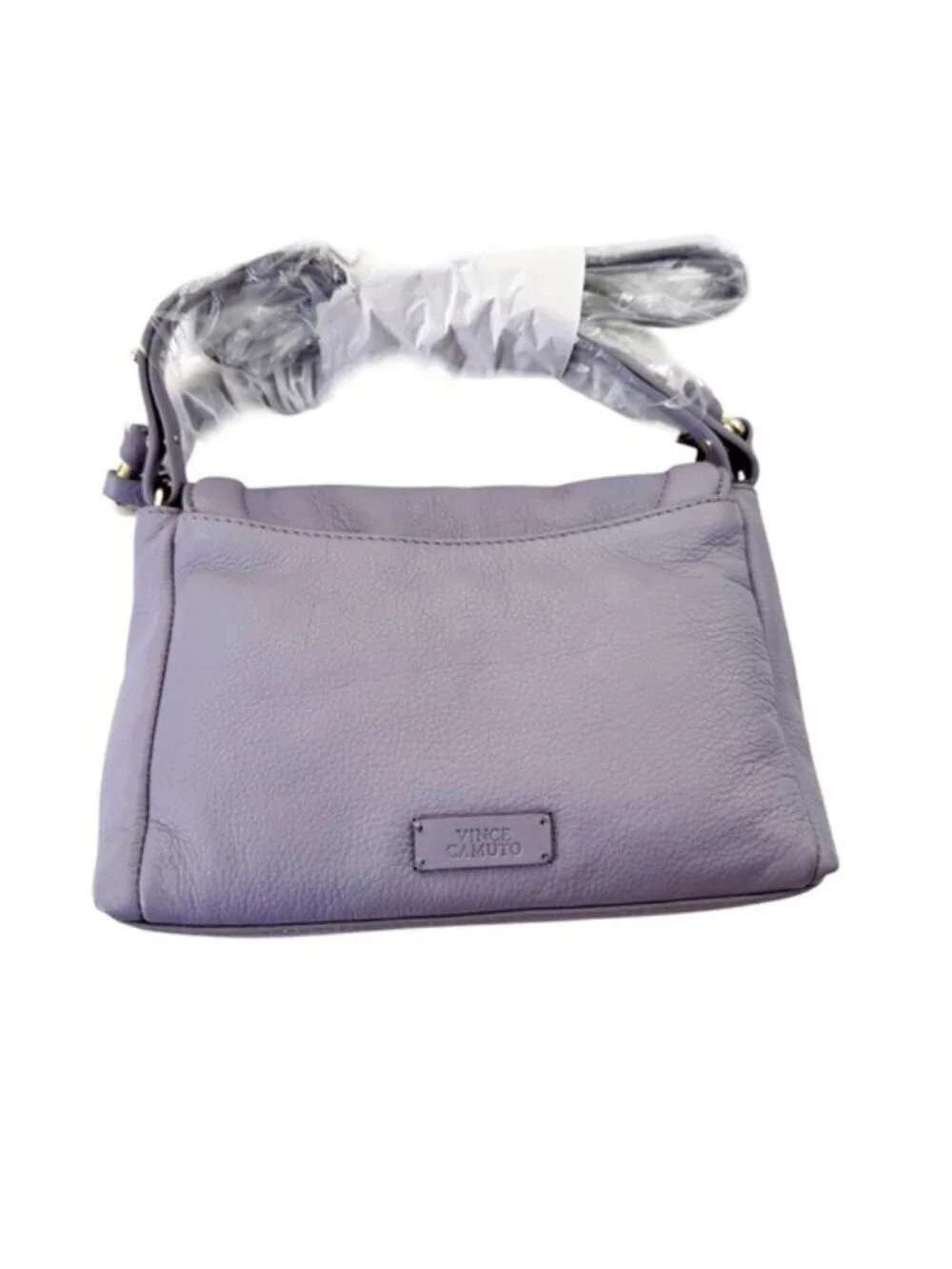 NWT Vince Camuto Leather Lyona Convertible Crossbody Bag Chain Strap in Violet